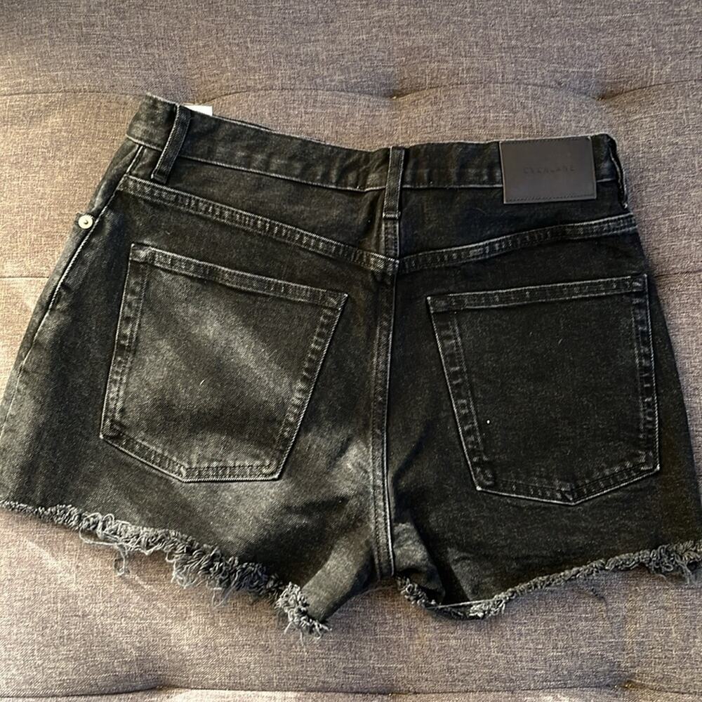 Everlane "The Cheeky" short cut off denim shorts.. Button fly. Size 28 - Picture 4 of 5